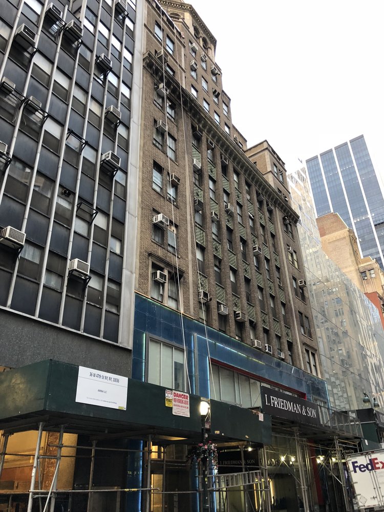 36 WEST 47TH STREET NEW YORK, NY 10036 – FACADE RESTORATION